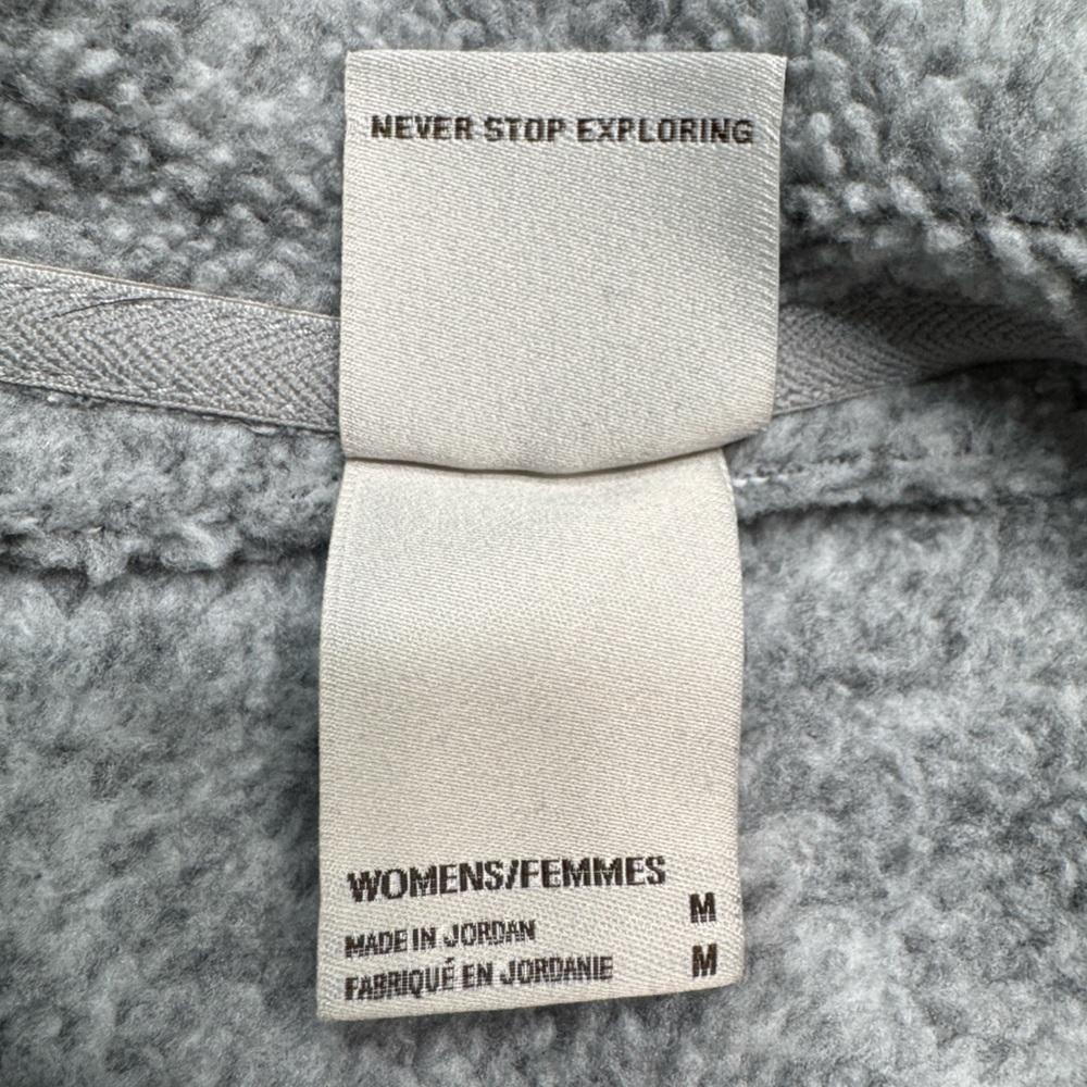 THE NORTH FACE Hoodie Women's Medium Gray Heather Pullover Half Zip - Picture 5 of 8